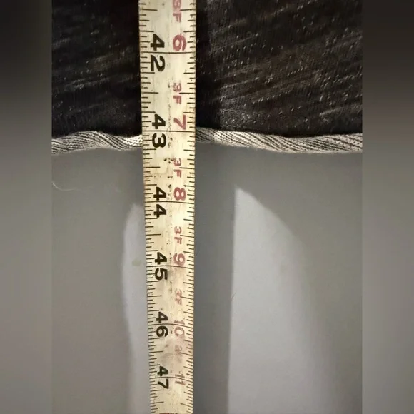 Free People Oversized Dark Grey Long Sleeve Tunic Top With Slit Sides Size M - Picture 8 of 9